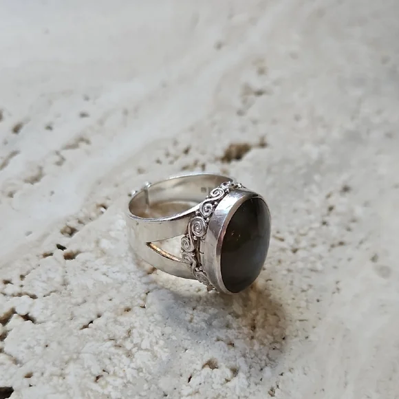 Sajen Sterling Silver Labradorite Ring Size 10 - Picture 10 of 11